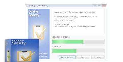 نرم افزار پشتیبان گیری از اطلاعات هارد دیسک DoubleSafety v4.5